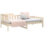 vidaXL Lit de jour 90x190 cm Bois de pin massif