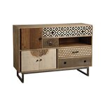 Commode graphique en manguier