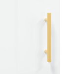 vidaXL Buffet haut Blanc brillant 69 5x34x180 cm Bois d'ingénierie