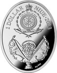 Pièce de monnaie en Argent 1 Dollar g 16.81 Millésime 2023 Faberge Eggs TWILIGHT EGG