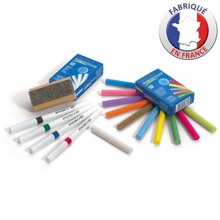 Lot Feutres et craies Coffret Spécial Tableau