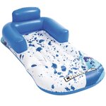 Bestway chaise longue flottante coolerz 84x161 cm bleu et blanc