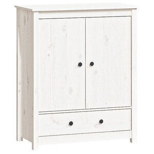 vidaXL Buffet Blanc 83x41 5x100 cm Bois massif de pin
