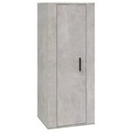 vidaXL Ensemble de meubles TV 6 Pièces Gris béton Bois d'ingénierie