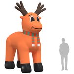 vidaXL Renne gonflable de Noël avec LED 500 cm