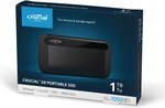 Disque dur SSD externe Crucial X8 1To (1000Go) USB 3.2 (Noir)