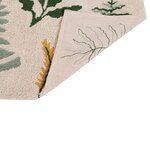 Tapis coton motif plantes et fleurs - 140 x 200