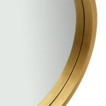 vidaXL Miroir mural avec sangle 40 cm Doré