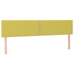 vidaXL Tête de lit à LED Vert 200x5x78/88 cm Tissu