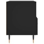 vidaXL Tables de chevet 2 Pièces noir 40x35x47 5 cm bois d’ingénierie