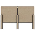vidaXL Tête de lit touffetée Gris foncé Tissu 140x200 cm