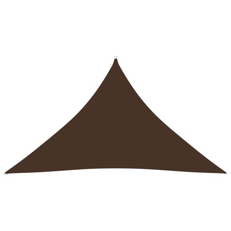 vidaXL Voile de parasol Tissu Oxford triangulaire 5x5x6 m Marron