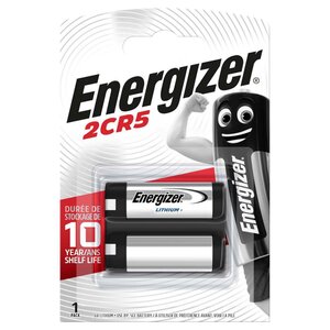Batterie au lithium 2CR5 6 V 1-Blister
