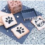 Tampon Biscuit Bois "Chat" + Découpoir