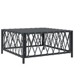 vidaXL Salon de jardin 7 Pièces avec coussins anthracite acier