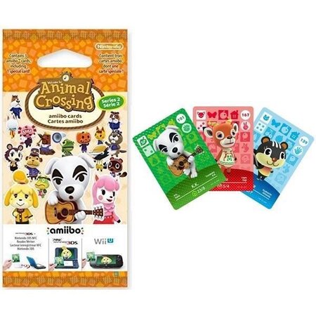 Cartes Animal Crossing Série 2 (paquet de 3 cartes - 1 spéciale + 2 normales)