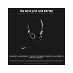 Jabra biz 2400 ii casque mono supra-auriculaire quick disconnect - casque léger filaire antibruit avec voix hd et coussinet soup