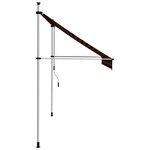 vidaXL Auvent manuel rétractable 250 cm Orange et marron