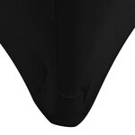 vidaXL Housses extensibles pour table 2 pièces 183 x 76 x 74 cm Noir