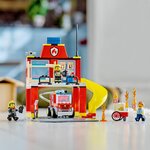 60375 La caserne et le camion des pompiers ® City