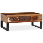 vidaXL Table basse Bois massif de Sesham 90 x 50 x 35 cm