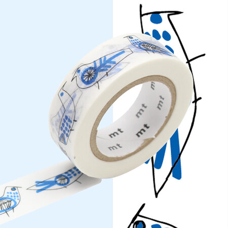 Masking Tape MT Lisa oiseaux - retrobirds