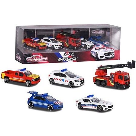 Majorette premium giftpack sos 5 voitures métal 1/64
