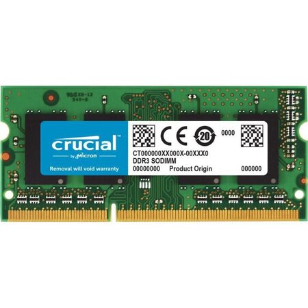 CRUCIAL MÉMOIRE PC - DDR3L - 8GB - 1600 - SODIMM - 1,35V/1,5V