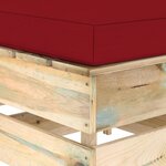 vidaXL Salon de jardin 6 Pièces avec coussins Bois imprégné de vert