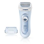 Braun silk-épil lady shaver rasoir électrique - femme - 3 en 1 - sans fil - technologie wet & dry - bleu
