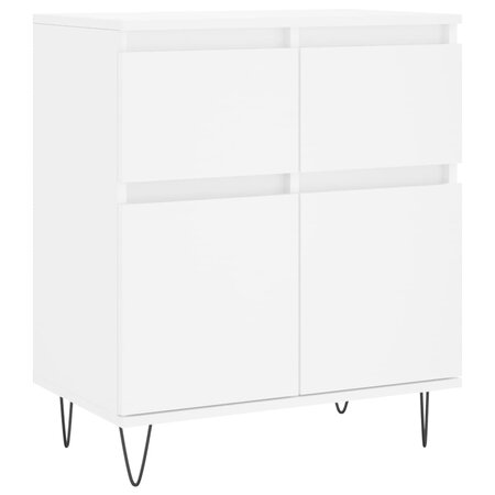 vidaXL Buffet Blanc 60x35x70 cm Bois d'ingénierie