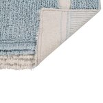 Tapis coton motif poissons - bleu - 120 x 190