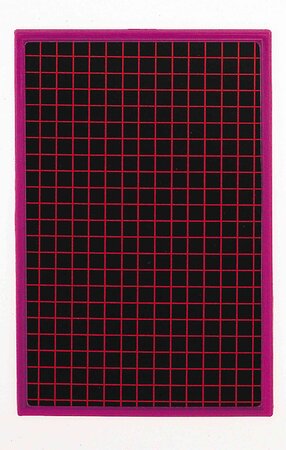 Ardoise en carton 155 x 235 mm Unie / Quadrillée cadre rouge JPC