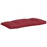 vidaXL Coussins de palette 3 Pièces rouge tissu