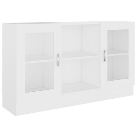 vidaXL Armoire à vitrine Blanc 120x30 5x70 cm Aggloméré