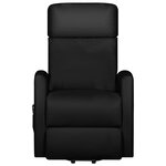 vidaXL Fauteuil de massage Noir Similicuir