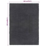 vidaXL Tapis rectangulaire Anthracite 180x250 cm Coton