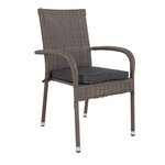 4 Chaises de jardin PORTLAND avec coussin