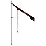 vidaXL Auvent manuel rétractable 400 cm Orange et marron