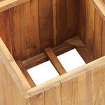 vidaXL Lit surélevé de jardin 43 5x43 5x44 cm Bois massif d'acacia