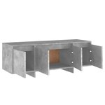 vidaXL Meuble TV Gris béton 120x30x40 5 cm Aggloméré
