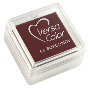 Tampon encreur "Versacolor" rouge Bourgogne 2 5x2 5 cm