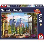 Puzzle Vue sur le chteau de conte de fes, 1000 pcs