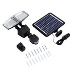 Projecteur solaire avec détecteur douglas noir abs 9w