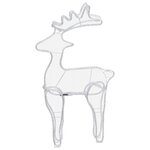 vidaXL Décoration de Noël de renne avec maille 306 LED 60x24x89 cm