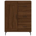 vidaXL Buffet chêne marron 69 5x34x90 cm bois d'ingénierie