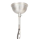 vidaXL Lampe suspendue industrielle 25 W Argenté Rond 40 cm E27