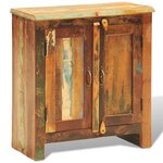 vidaXL Armoire vintage avec 2 portes Bois massif de récupération