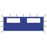 vidaXL Paroi latérale de belvédère avec fenêtres 6x2 m Bleu