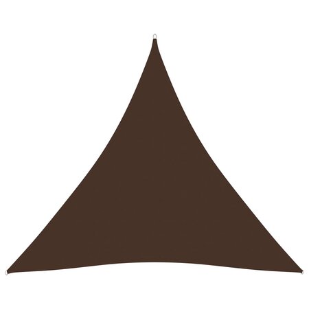 vidaXL Voile de parasol Tissu Oxford triangulaire 4 5x4 5x4 5 m Marron
